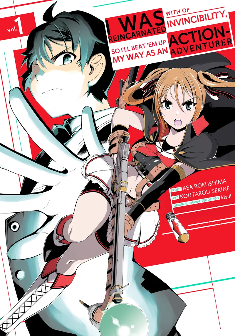 Cover of I Was Reincarnated with OP Invincibility, so I'll Beat 'em Up My Way as an Action-Adventurer Vol. 1