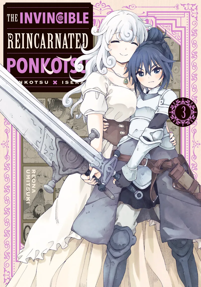 Cover of The Invincible Reincarnated Ponkotsu Vol 3