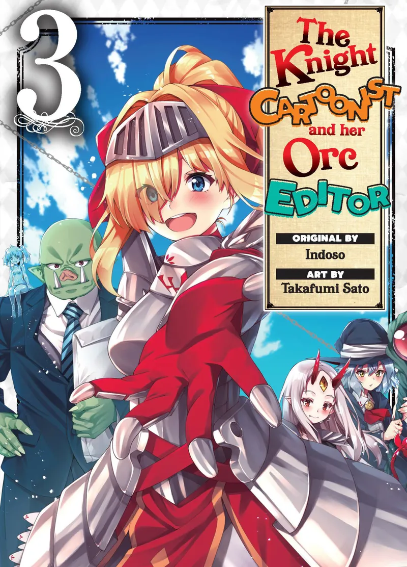 Cover of The Knight Cartoonist and Her Orc Editor Vol 3
